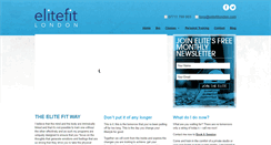 Desktop Screenshot of elitefitlondon.com